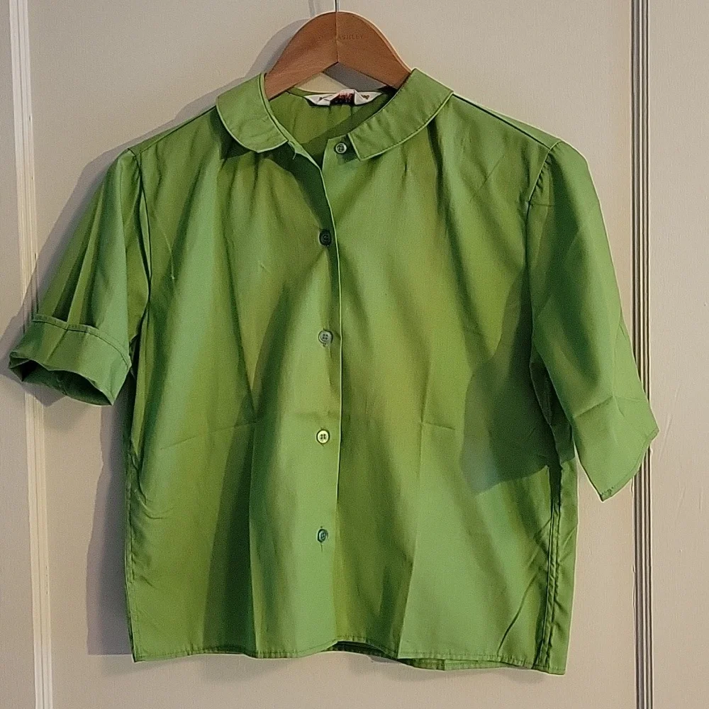 Vintage PermPress Green Top NWOT - Picture 8 of 15